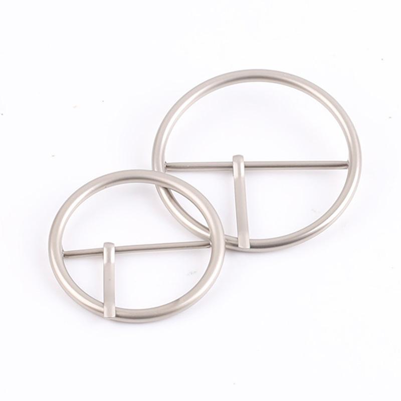 1PC Tightening Tool Metal Round Buckle Single Pin Clothing Accessories Belt Adjustment Waist Strap