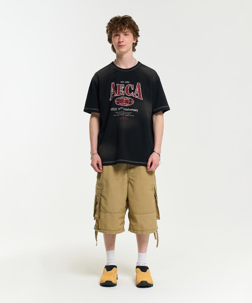 AECA (Unisex) Aeca Heritage Globe Logo Half Sleeve Tee (2Color)