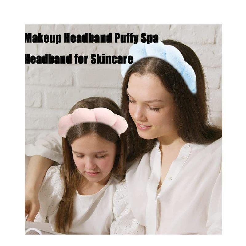 Friterte deigsnurrer Svamp Hårbånd Jenters Avanserte Håndkleklut Ansiktsvask Høyt Pannebåndsett