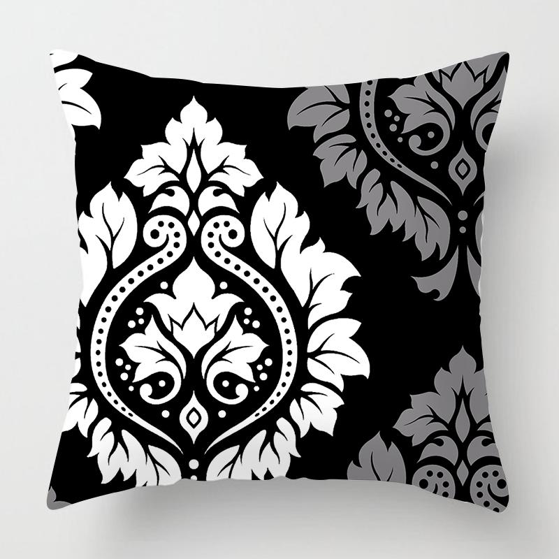 Nordischer schwarz-weißer, schlichter Mode-Kissenbezug für die Heimdekoration, Wohnzimmer-Dekoration, Kissenbezug für die Autodekoration