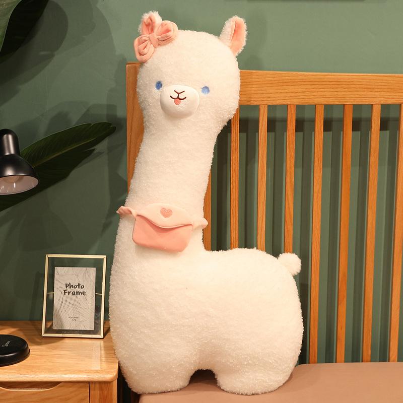 Kawaii Alpaca Plush Playthings Stuffed Gentle Soft Animal Sheep Plush Pillow Lovely Llama Cushion for Little Ones Kids Birthday Surprise Gifts