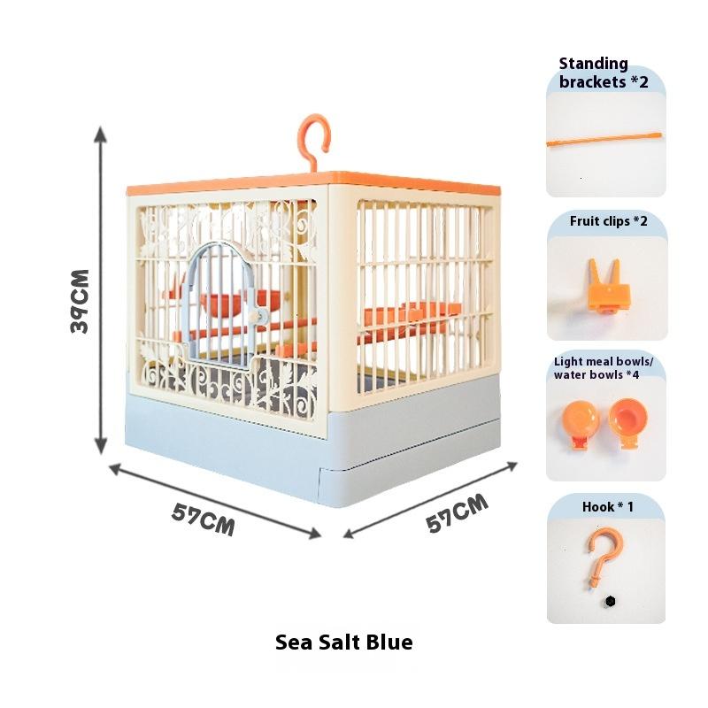 

Portable Bird Carrier Cage Large Breathable Travel Parrot Cage Outdoor Lightweight Viewing Cage for Parakeet Cockatiel Conure