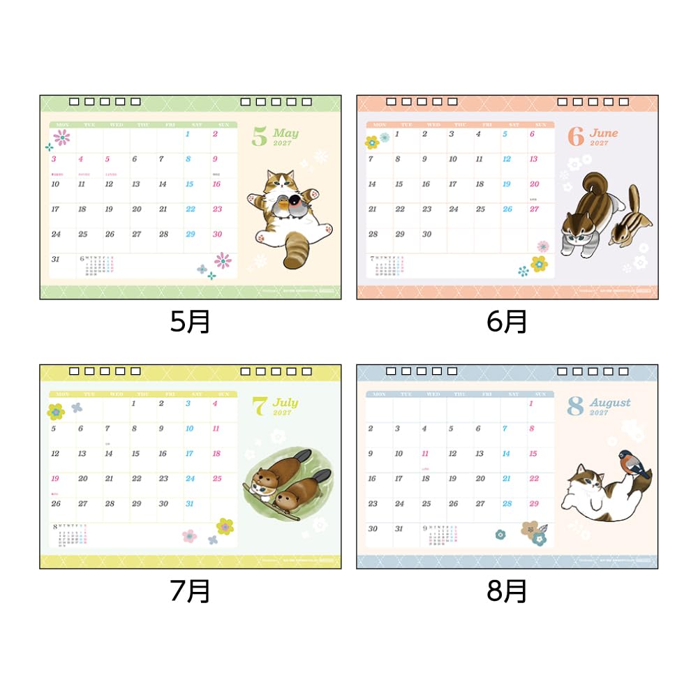 Sunstar Stationery mofusand Goods Character Calendar 2027 Desk Type S8522081