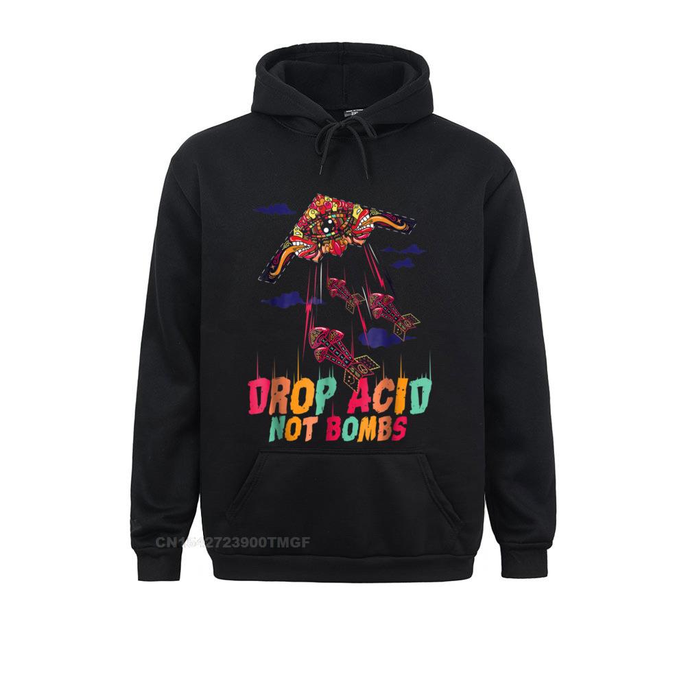 

Забавная толстовка с капюшоном Drop Acid Not Bombs, психоделическая толстовка с капюшоном LSD Love, хип-хоп, повседневные толстовки унисекс с длинным рукавом, капюшоны для вечеринок