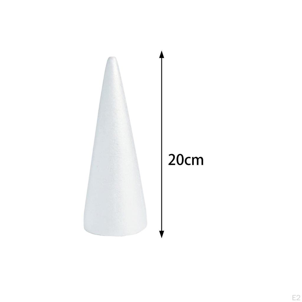 16Pcs Handwerk Schaum Kegel Weihnachten Baum Projekt Polystyrol für Tisch Mittelstück