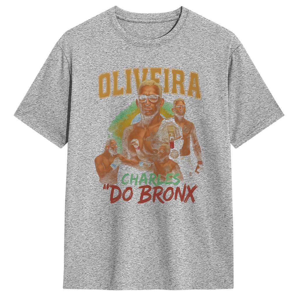 Men Charles Oliveira Fighter T Shirt  100 Cotton Tops Awesome Short Sleeve Round Neck Tees 4XL 5XL 6XL TShirt