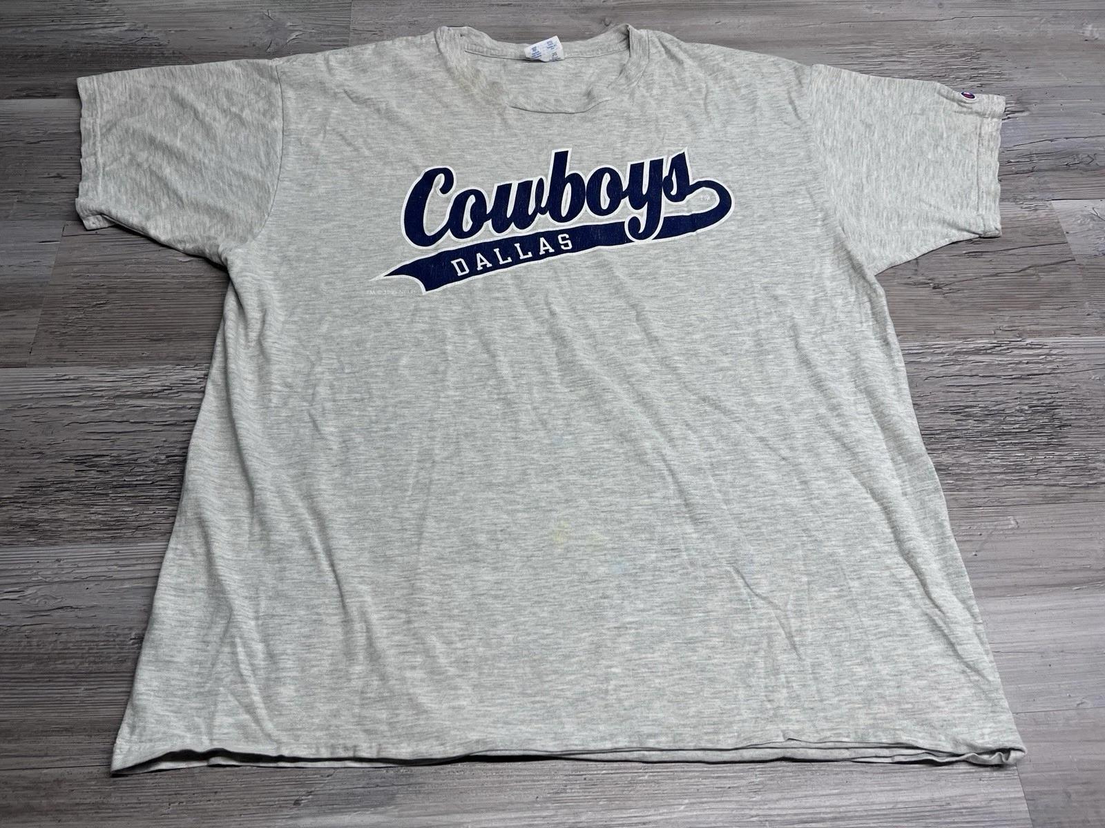 

Vintage NFL Dallas Cowboys T-Shirt Champion Y2K Mens Sz XL Football Graphic Tee S