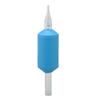 20pcs Disposable Tattoo Handle Grip Silicone Prevent Slip Tattoo Machine Grips for 5RT Needle Blue 25mm
