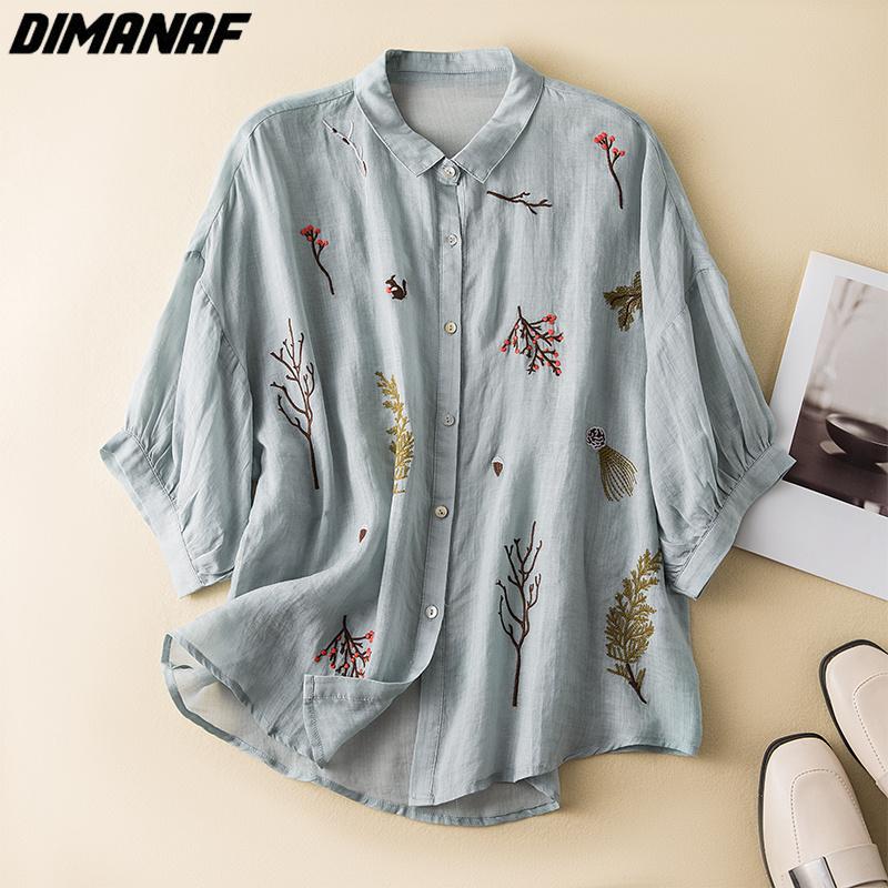 

DIMANAF 2023 Plus Size Новая Летняя Блузка Винтажный Ретро Жидкостные Системы Чистый Цвет Футболка с коротким рукавом Женская повседневная рубашка Женская Пуховка Рукав