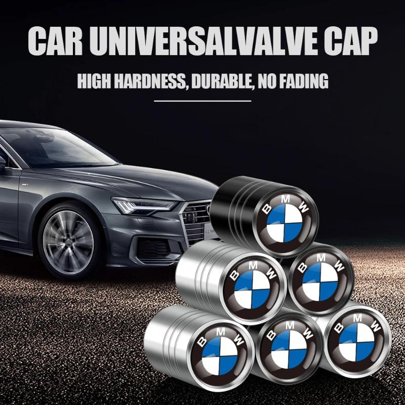 4PCS Car Wheel Tire Valve Cap Auto Tyre Air Stem Cover Accessories For BMW 1 3 5 Series M Performance E28 E30 E34 E36 E46 E90 X5
