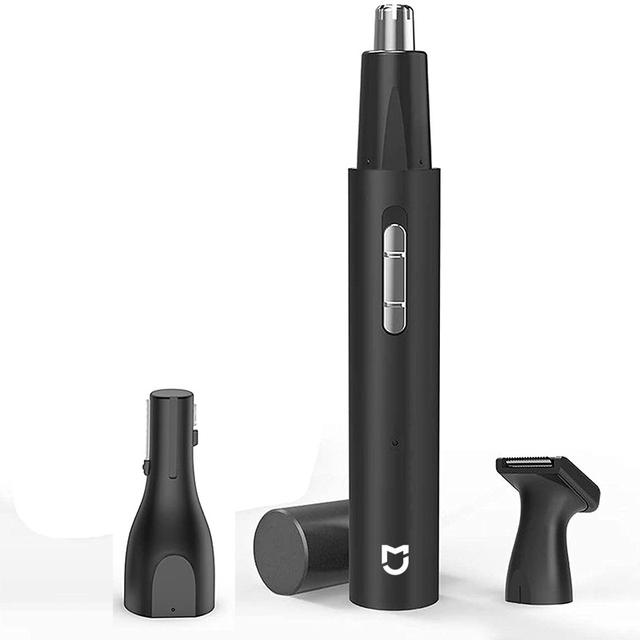 

Mijia Electric Nose Ear Hair Trimmer for Men Painless Rechargeable Sideburns Eyebrows Beard 3 in 1 Hair Clipper Shaver For Home чёрный