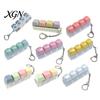 Sensory Fidget Gadget 3/4-Keys Keyboard Toy, Stress Relief Push Button Finger Students Focus Aid Clicker Keychain, Pocket Size Mechanical