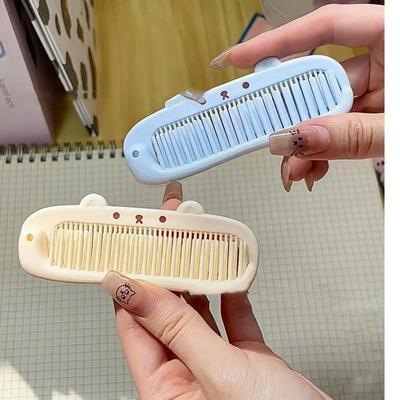 Portable Soft Tooth Comb For Children Hair Brushes Cute Cartoon Folding Comb For Kids Boys Girls Baby Hair Care Brushes And Comb