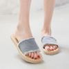 Thick-bottomed Cool Slippers Women's Summer Wear 2025 New Fashion Internet Celebrity Beach Slippers Denim Sandals Comfortable One-word