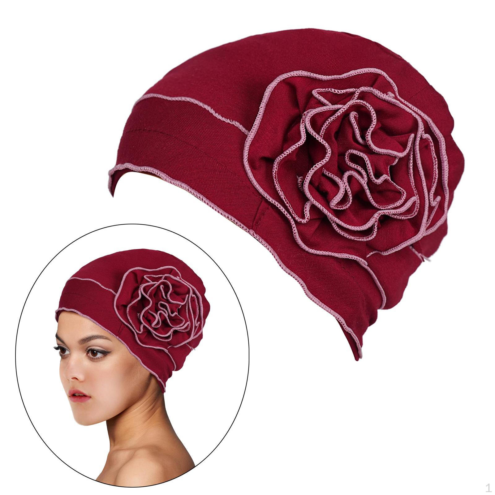 

Turban Breathable Wide Headband Headscarf Winter Gift Baggy Hat white