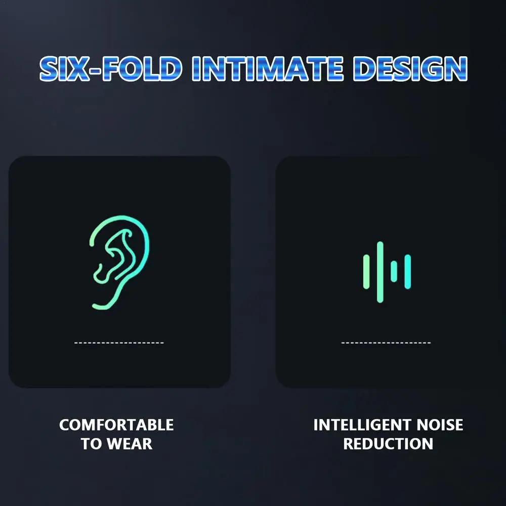 Auriculares Deportivos Bluetooth 5.2 Auriculares de Conducción Ósea Inalámbricos Abiertos para Correr Auriculares Bluetooth con Reducción de Ruido y Micrófono