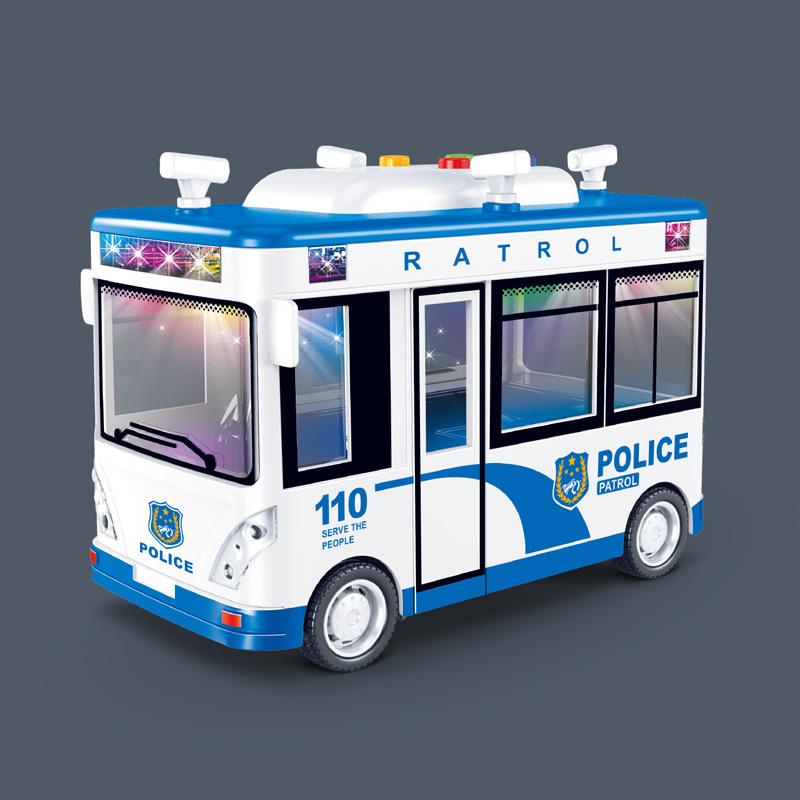 

Детская машинка-полицейская игрушка с машиной историй и инерционным движением для обучения светло-синий