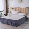Top Selling Affordable Solid Color Wrap Around Ruffled Bed Skirt with Strong Elastic -Fade Resistant Fabric 15 Inch High