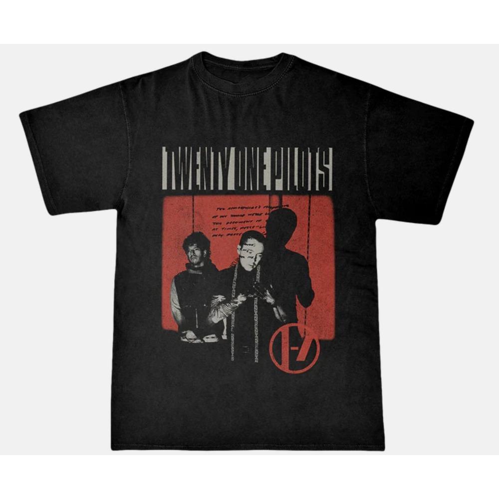 Twenty One Pilots Gerahmtes Premium Garment Dye T-Shirt Streetwear T-Shirt Mode T-Shirts Herren Damen Bekleidung Grafik T-Shirts