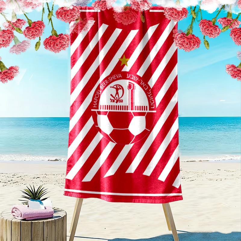 Hapoel Jerusalem Print Beach Towel, Large Soft Quick Dry Towel for Beach Camping Swimming