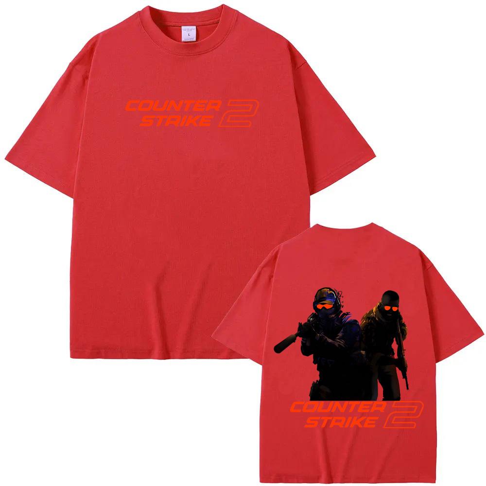 Counter Strike T-Shirt HighQuality Shooting Game Graphic Printing Tee Summer 100%cotton Oversized Clothes Fashion Cotton Tops