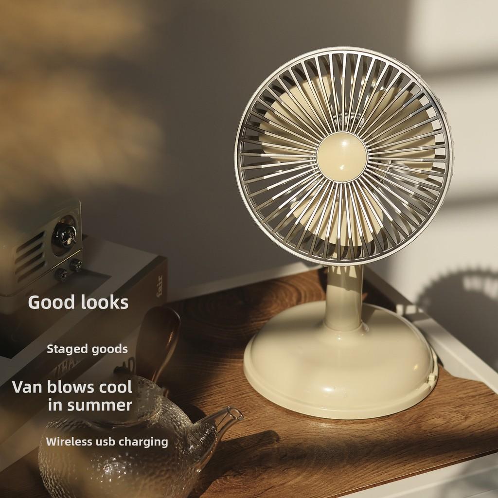 Classic Portable Usb Fan For Office And Dorm With 3speed Settings And Rechargeable Battery