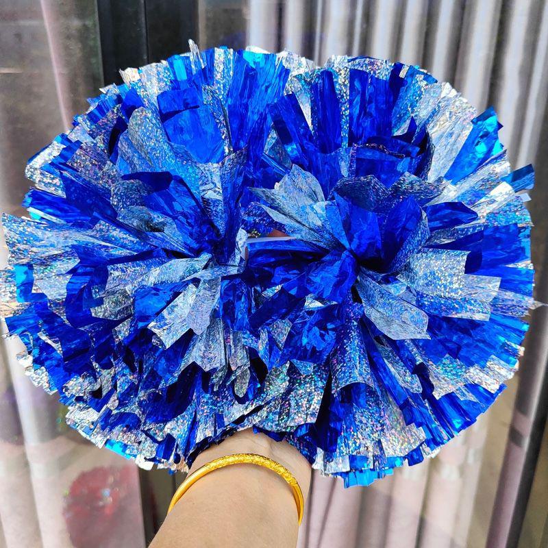 

Rainbow Laser Cheerleading Pom Poms