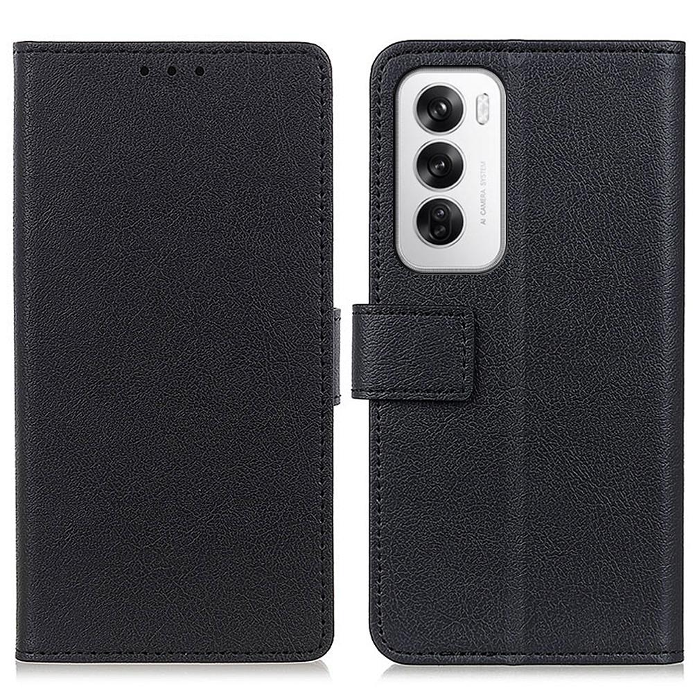 For Oppo Reno12 5G (Global) Textured Wholesale Phone Case PU Leather Phone Stand Cover