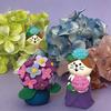 Creative Japanese Cat & Frog Bonsai Ornament - Trendy Blind Box Resin Craft Accessory