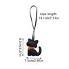 1PC Kitten-Shaped Bags PU Leather Cat Lovers Cat Keychain Luggage Keyring with Brown Bow Tie Gift Multiple Options Available