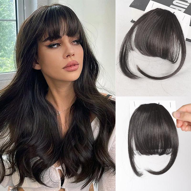 Bangs Wig Synthetic Bangs Lady Invisible Bangs  Age Reduction Forehead Wig Piece Wigs For Women A Variety of Colors Are Available