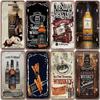Whiskey Poster Metallblech Logo Whiskey Mädchen Weinglas Retro Metallschild Bar Club Bar Wohnzimmer Heimwanddekoration