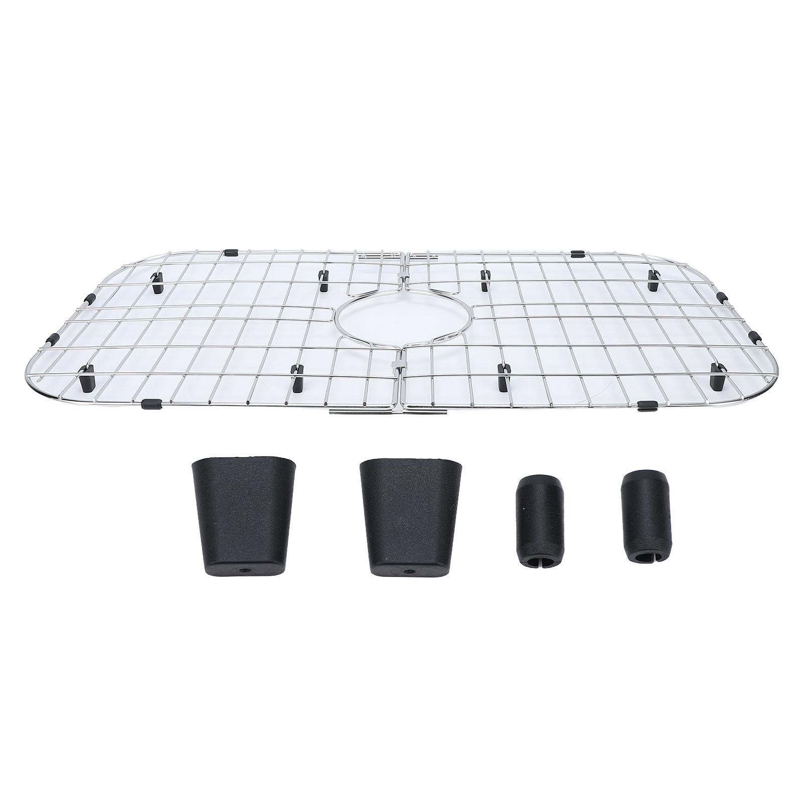 Sportssss Sink Protector Grid Kitchen Sink Grates Bottom Grid 304 Stainless Steel Rustproof Detachable Design