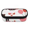 Pen Case Practical Multi Compartment 300D Polyester Smooth Zipper with Main Compartment Mesh Pocket and Pen Slots for Students