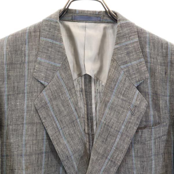 Lanvin Linen Tailored Jacket R48-45 Gray Men's Used