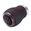 5 Speed Car Gear Shift Knob Manual Transmission Shift Lever Black & Red