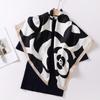 New silk scarf 91 large square scarf fashionable versatile fashion foreign style French scarf women's shirt shawl scarf wholesale