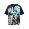 2025 Amerikanische trendige Marke Vall gewaschen alt bedrucktes kurzärmeliges Hip-Hop lockeres Streetwear-T-Shirt für Männer und Frauen