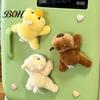 Magnetic Soft Toy for Locker Cute Plush Animal Refrigerator Magnets, Stuffed Fridge Magnet, Adorable Duck Decor Cat Dolphin Raccoon Decor, Funny Metal