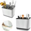 1pc Double-Layer Detachable Chopstick Holder and Cutlery Organizer - Kitchen Storage Shelf and Tableware Drain Rack