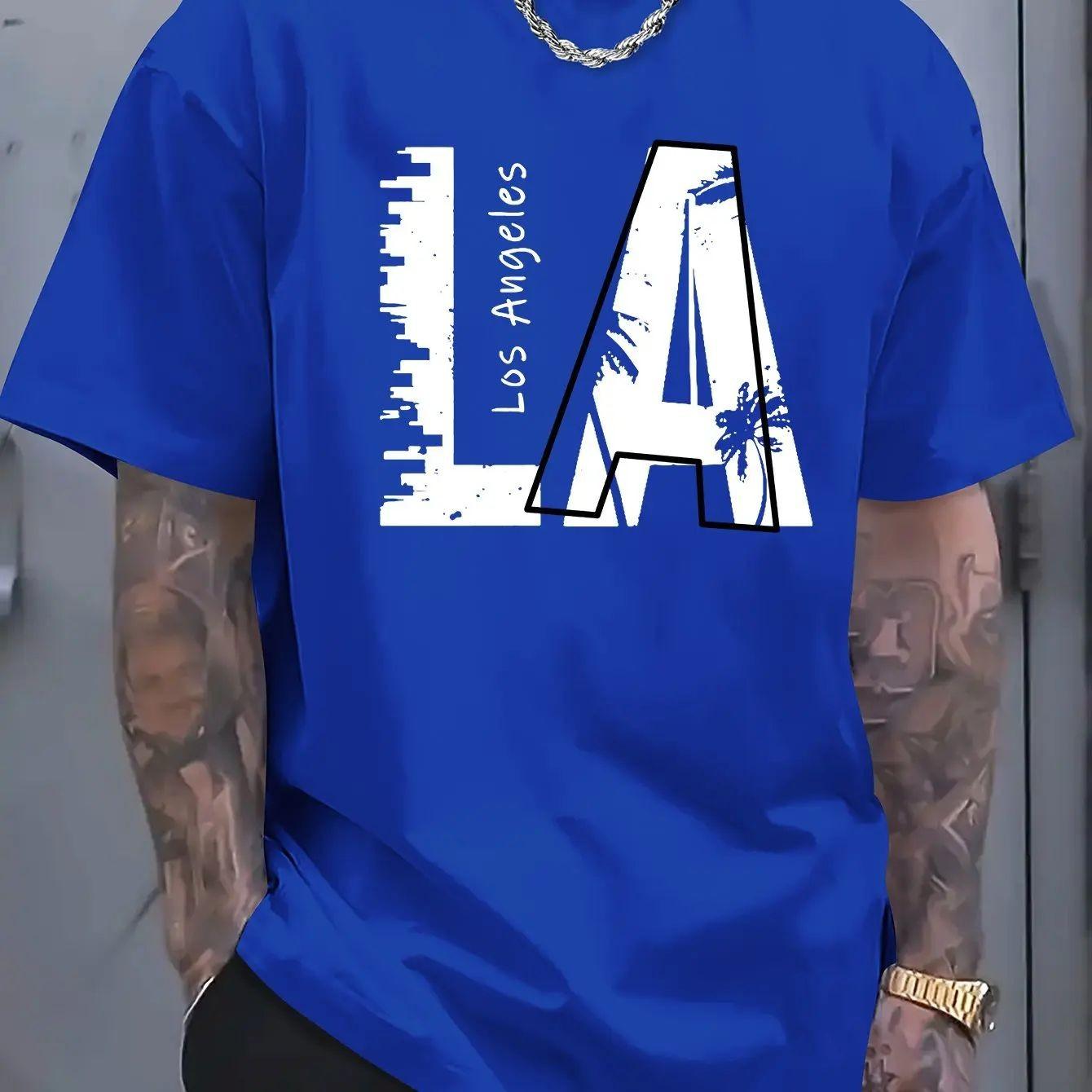 

Новая мужская футболка с принтом букв в европейском и американском стиле, мягкая и дышащая, с круглым вырезом, уличный топ для активного отдыха 4XL