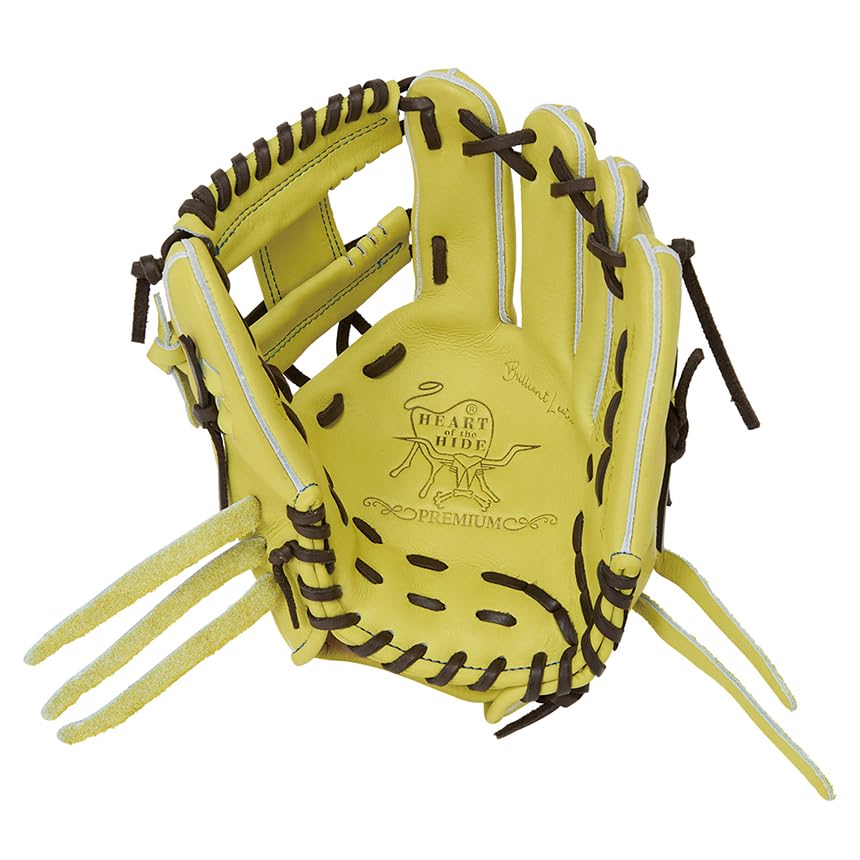 Rawlings PREMIUM GH5HPN6X Baseball Jazz Throw HOH® Glove, Hardball, Infielder's Glove, Yellow, 11.2 Inches, Right-Handed
