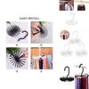 Versatile 20 Rotating Tie Rack Hanger Organizer With Secure Non-slip Arms For Ties