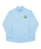 GRAVER [Unisex] Clover Graverof Arch Logo Basic Shirt_Sky Blue