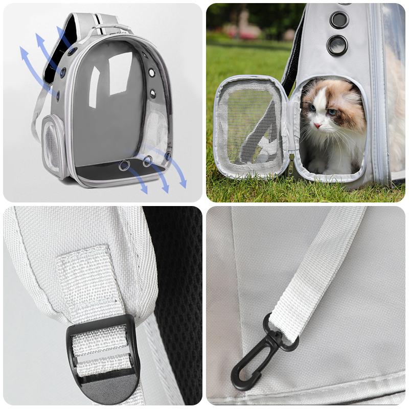 Cat Backpack Transparent Pet Cat Carrier Bag Airline Approved Designed for Travel Hiking Walking and Outdoor Use Pet Backpack