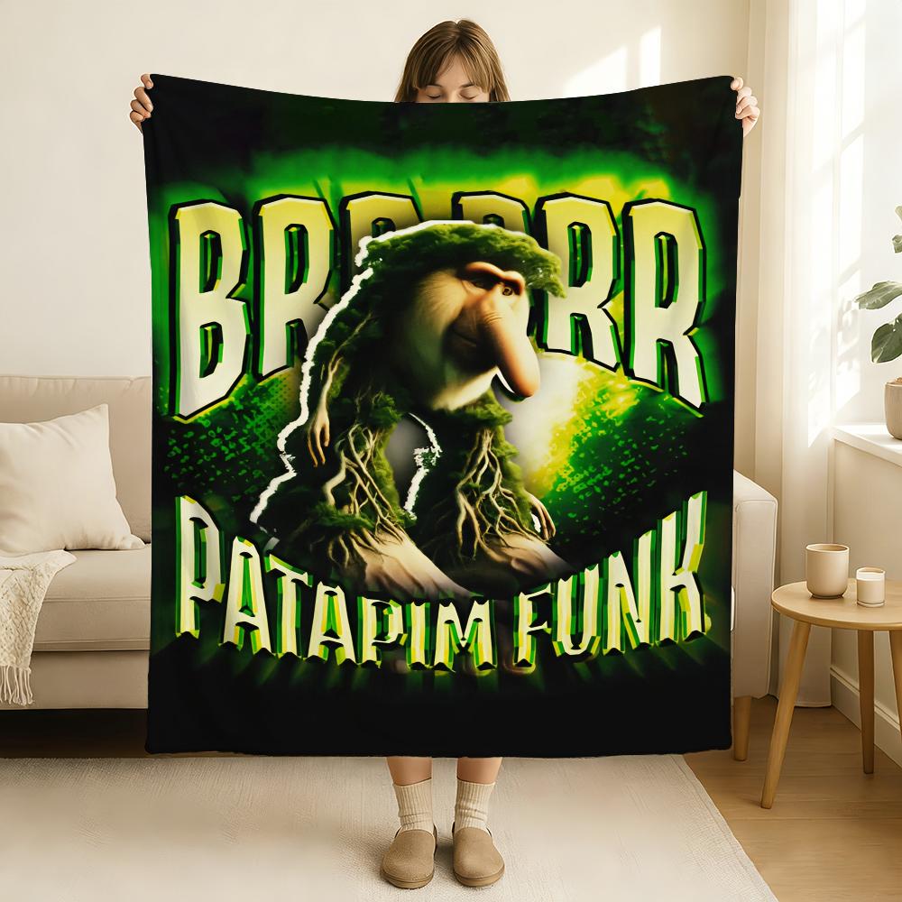 Italian Brainrot Creative Animal Blanket Soft and Skin Friendly For Couch Bed Napping Bedspread All Seasons Comforter