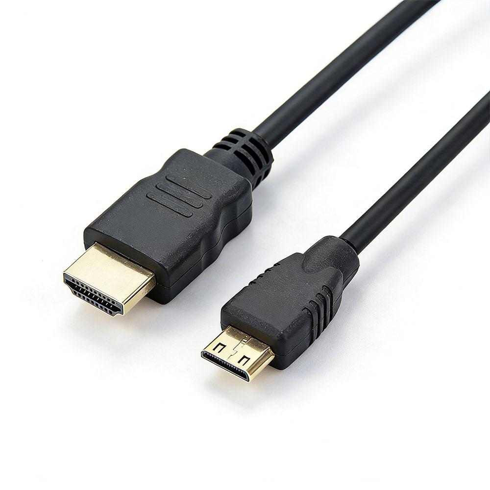 Gold Plated High Speed Mini HD To HDMI-Compatible Cable, 1080P 3D Video Cord for Camera Monitor Projector Laptop, 0.3M-5M
