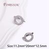 18k Gold Plated Inlaid Shiny Zircon Hollow Round Earring Hook Clasp Earring Making Supplies Wholesale