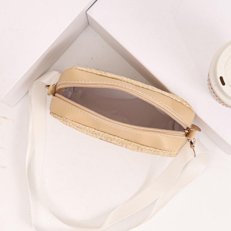 New Fashion Shoulder Crossbody Straw Bag Casual Trend Women's Bag Pastoral Woven Bag Ladies