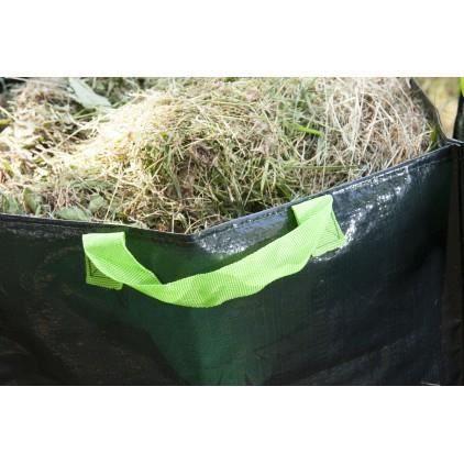 Sac de jardin - Lot de 3 - Noir - 70L, 100L, 170L - Polyéthylène tressé - Haute résistance